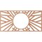Ekena Millwork Hoover Wood Fretwork Pierced Ceiling Medallion, Cherry, 30"W x 15"H x 11 1/8"ID x 3/8"T CMWP30X15X0375HOCH - alternate 2